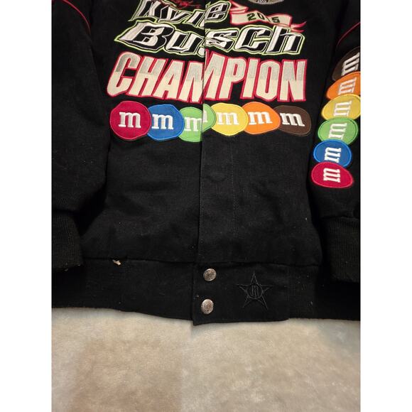 Vintage Nascar Racing 2015 Kyle Busch Champion M&M's Candy Promo Jacket Men's... - Picture 5 of 11